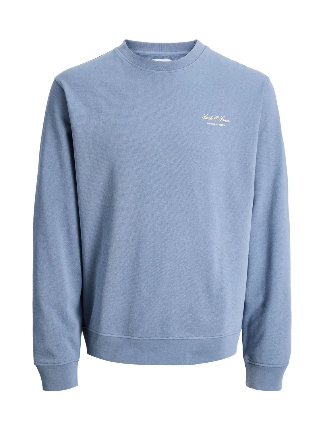Свитшот с принтом, модель Logo Print JACK & JONES JUNIOR, синий — фото 4