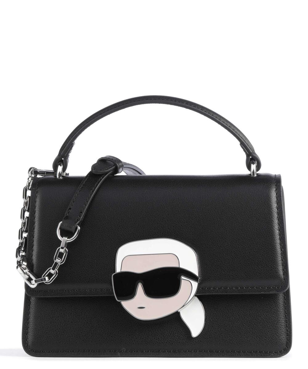 

Сумка через плечо Ikonik 2.0 из мелкозернистой яловой кожи. Karl Lagerfeld, черный