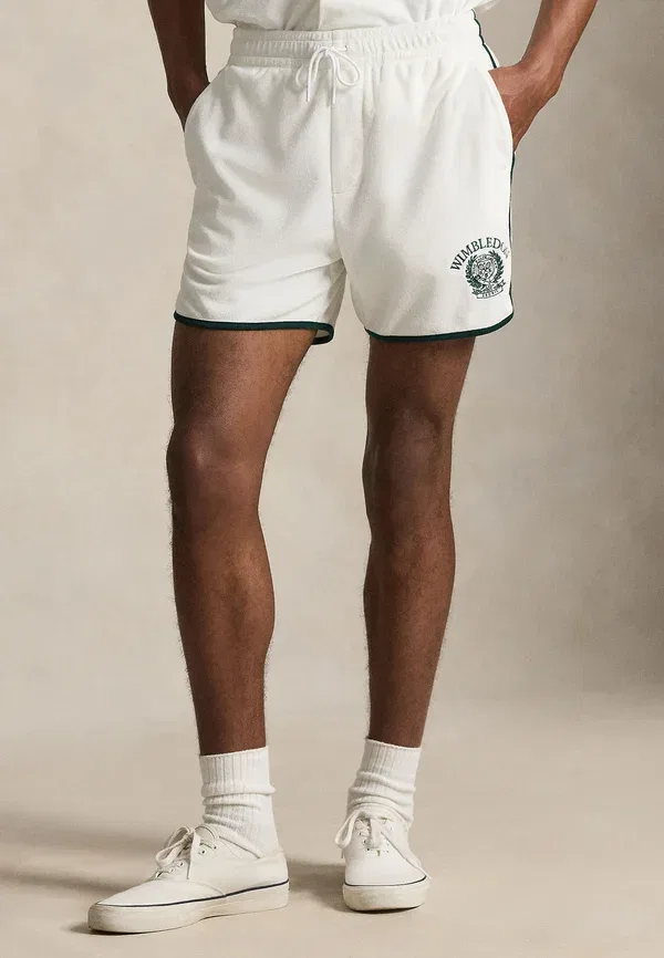 Шорты хлопковые Wimbledon 4.5-inch relaxed fit short Polo Ralph Lauren, White, белый