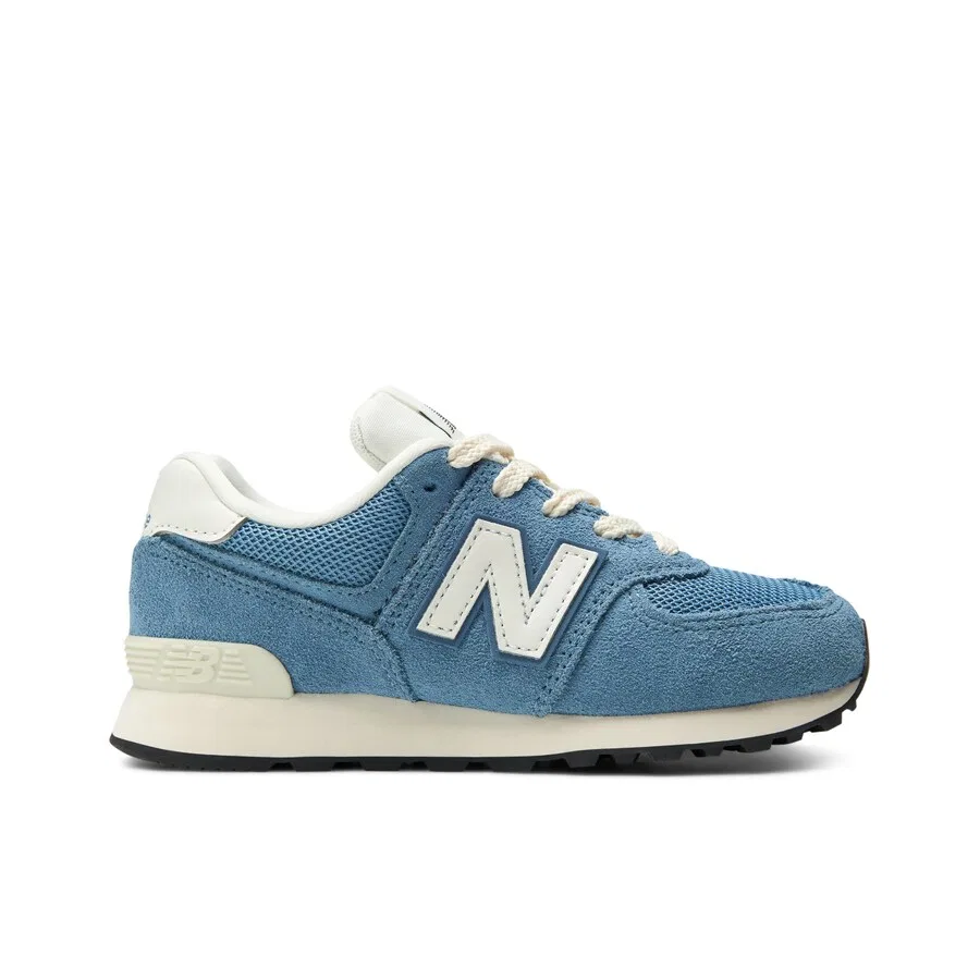 Кроссовки New Balance '574 Hook & Loop' королевского синего цвета — фото 2