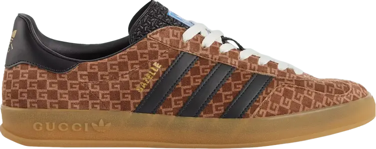 

Лимитированные кроссовки Adidas Adidas x Gucci Gazelle 'Square GG Monogram', коричневый