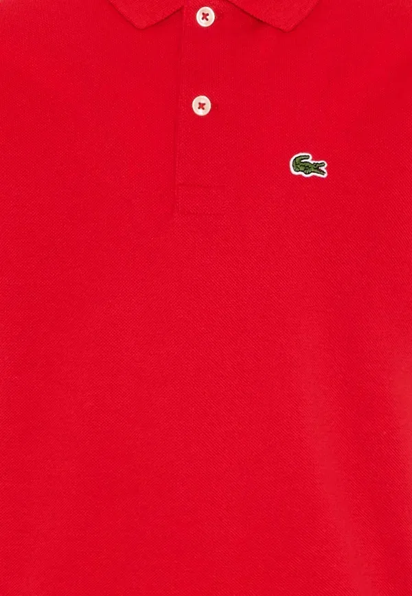 Детская рубашка поло Lacoste, красный — фото 3