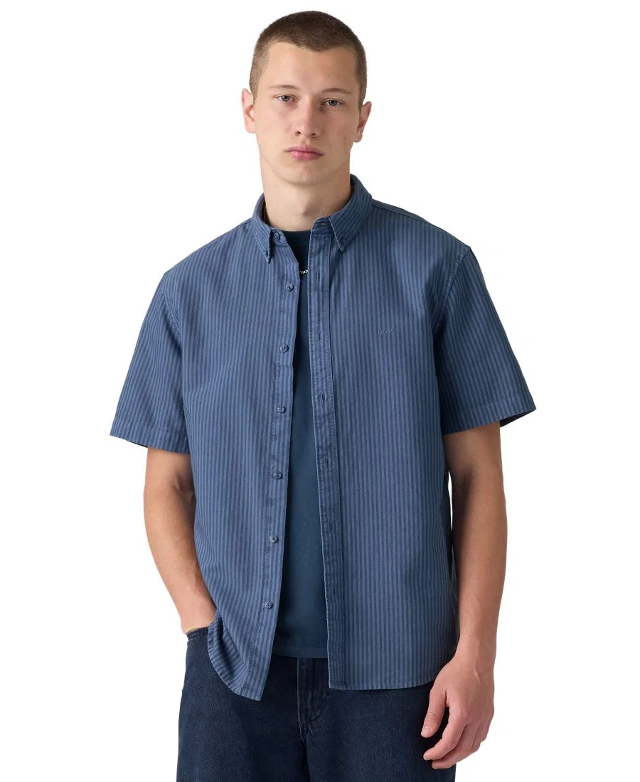 Рубашка с коротким рукавом и воротником на пуговицах Levi's, Indigo