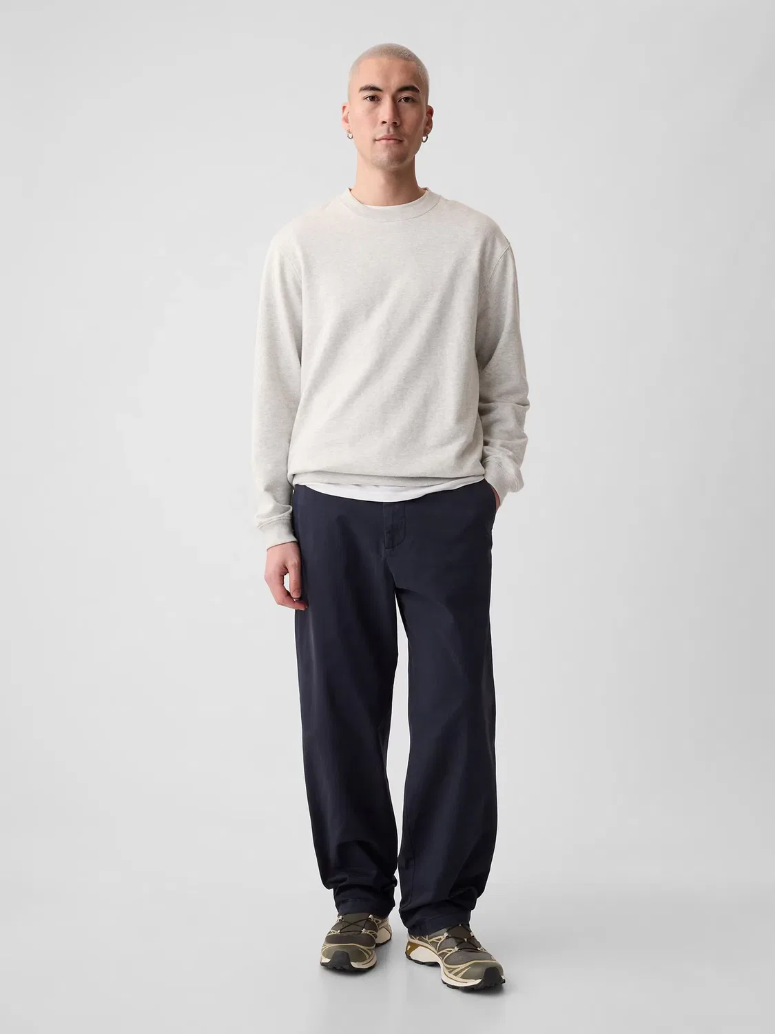 Чинос свободного кроя Gap Modern Chinos, синий