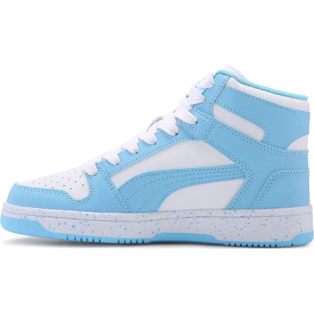 Детские высокие кроссовки Puma, Blue/White — фото 3