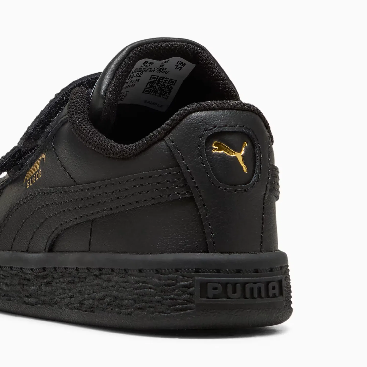 Удобная обувь для малышей Suede Puma, Puma Black-Archive Green — фото 3