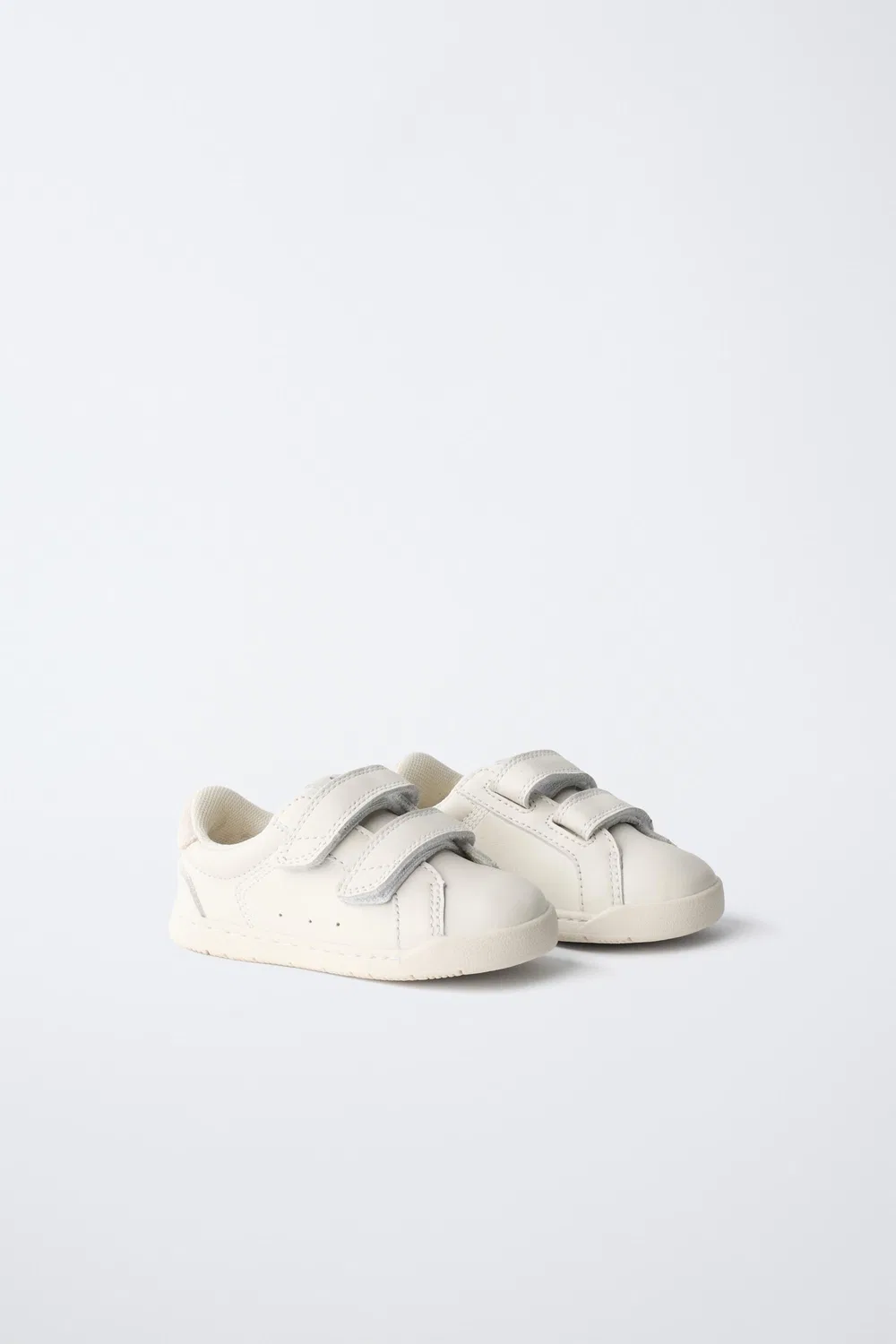 Кожаные кроссовки для ходьбы босыми ногами ZARA, White — фото 2