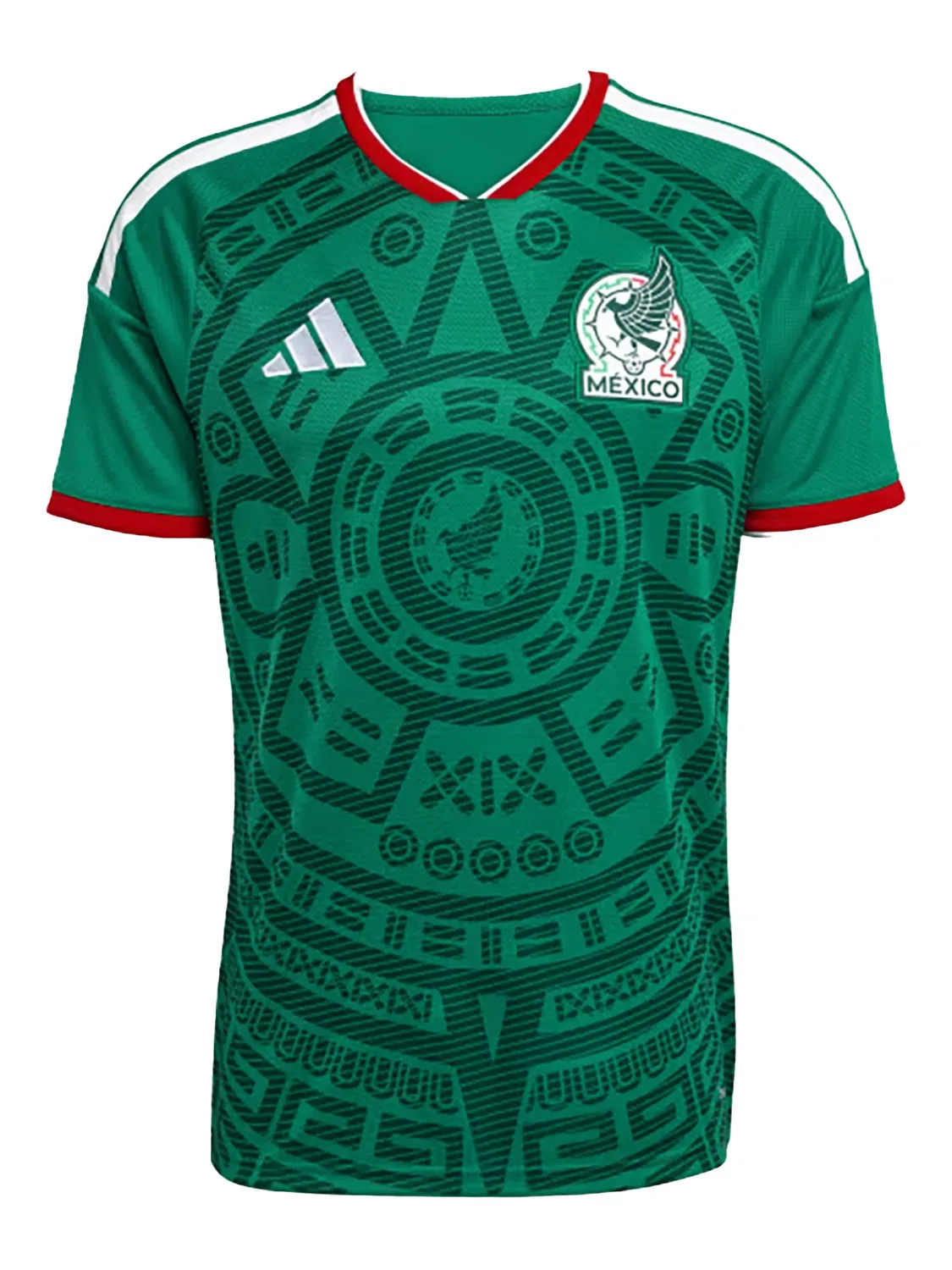 Футболка Mexico 26 с узором Adidas, зеленый