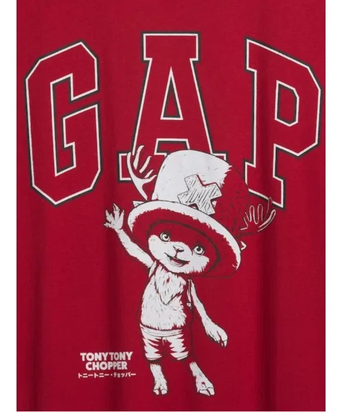 Мужская футболка с принтом ONE PIECE GAP, Red — фото 4