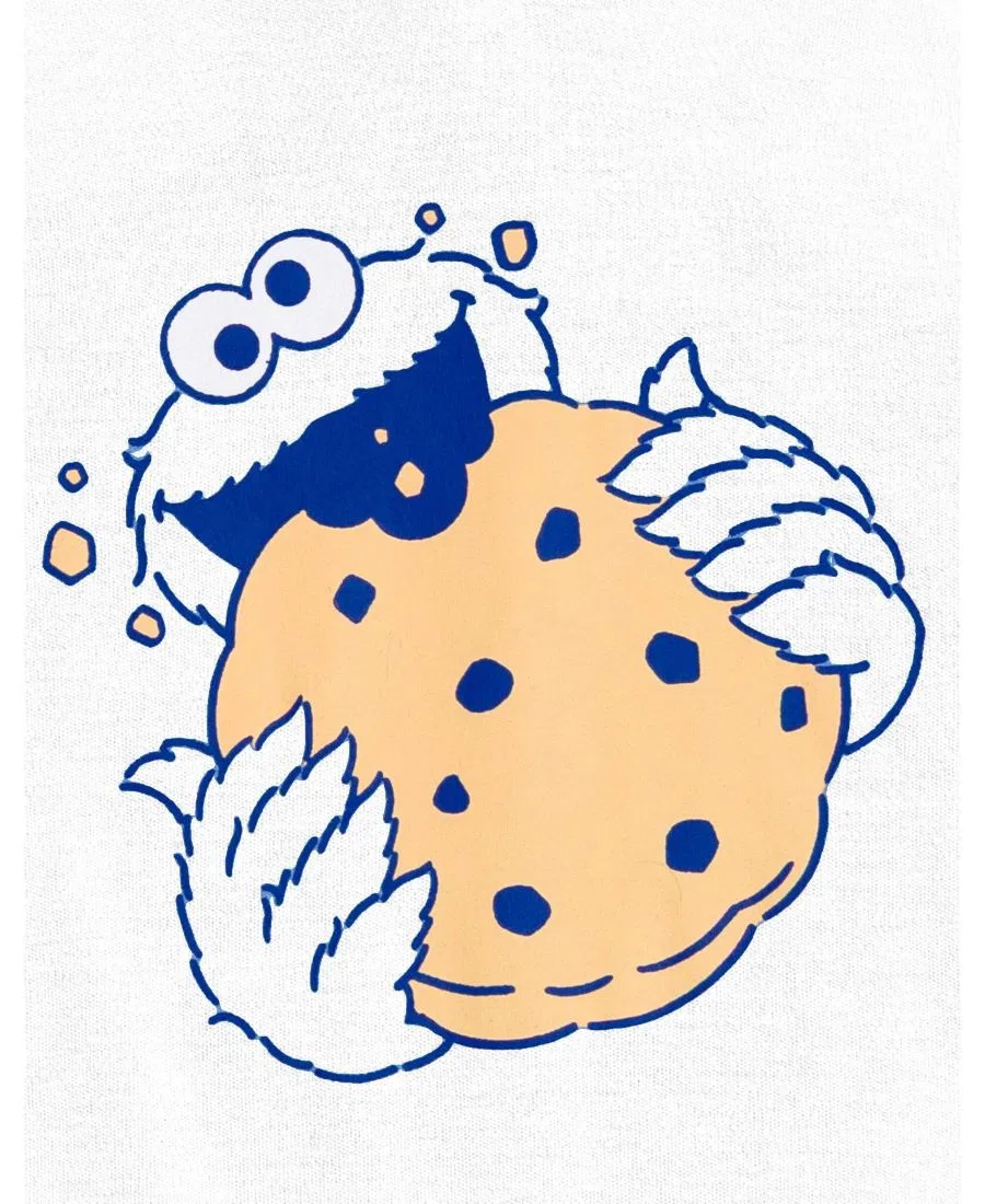 Боди-комбинезон без рукавов с капюшоном Sesame Street, Cookie Monster Blue — фото 3