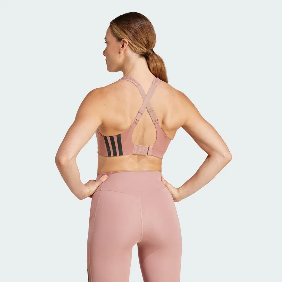 Спортивный бюстгальтер с высокой поддержкой Impact Training High Support Bra adidas, Оранжевый — фото 2