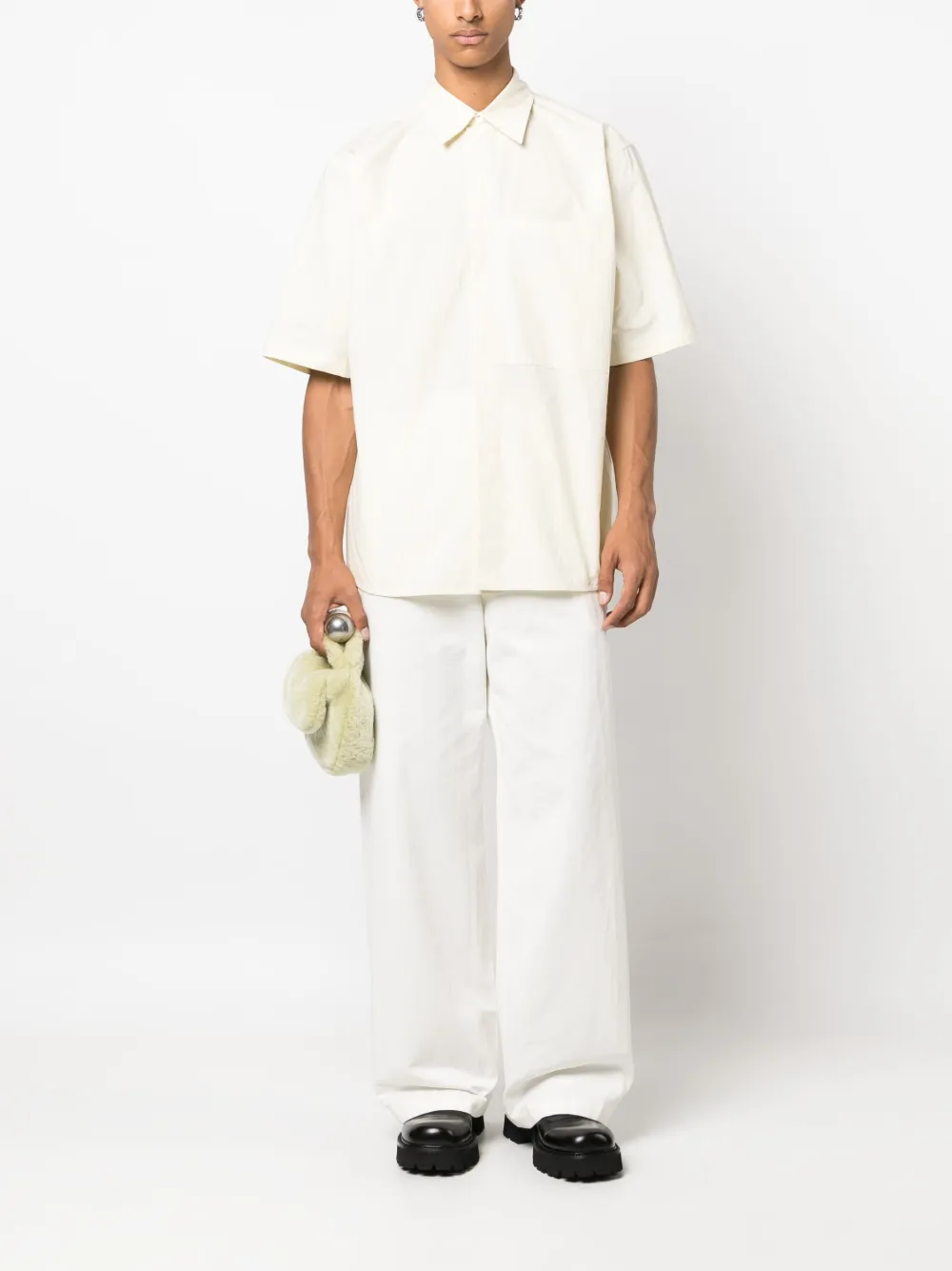 Рубашка с накладным карманом JIL SANDER, желтый — фото 2