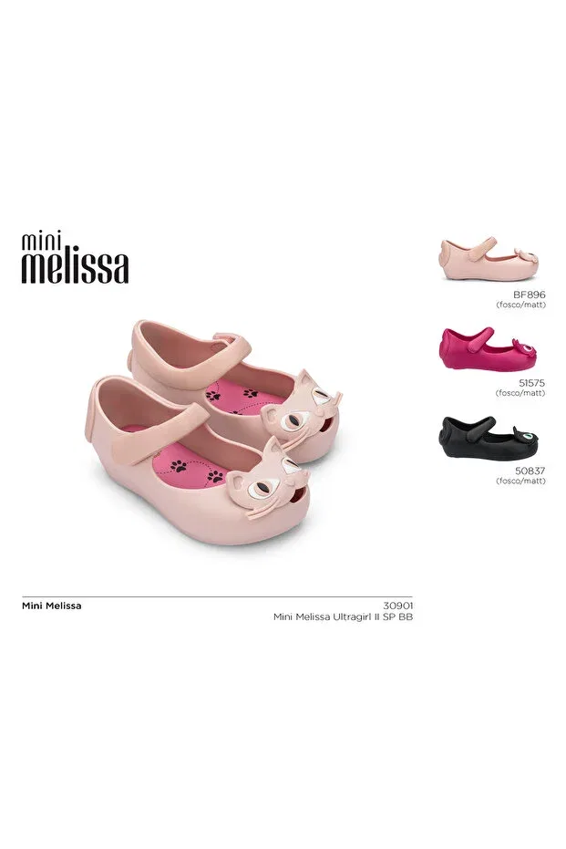 Детские туфли для девочек без каблука Mini Melissa, Pink — фото 4