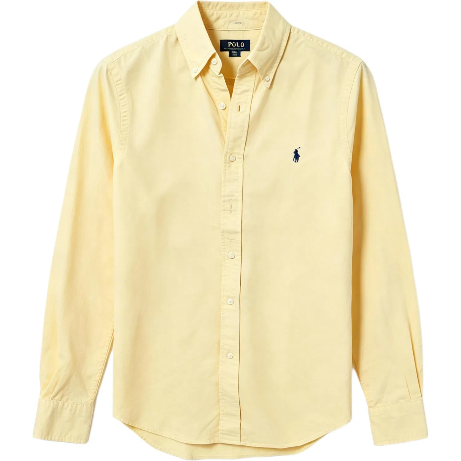 Мужская рубашка с воротником-лацканом прямого кроя Yellow Polo Ralph Lauren