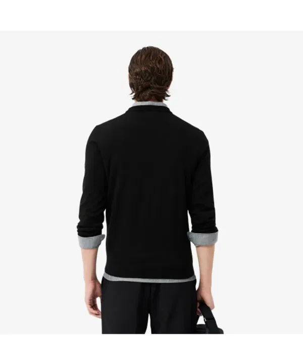Свитер из мериносовой шерсти, круглый вырез, Lacoste, 031 — фото 3