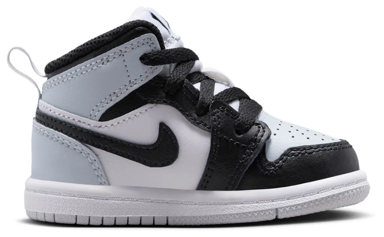 Кроссовки для мальчиков AJ 1 Mid Jordan, цвет Black/Black/Aura