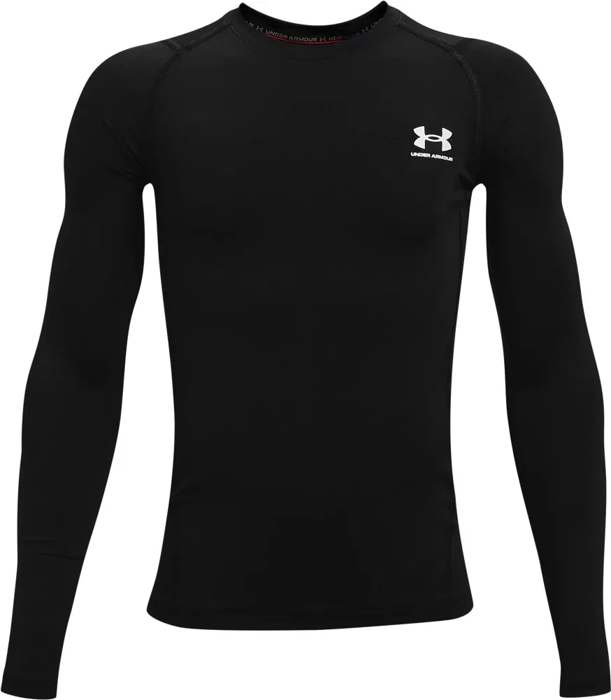 Лонгслив детский HeatGear Under Armour, черный