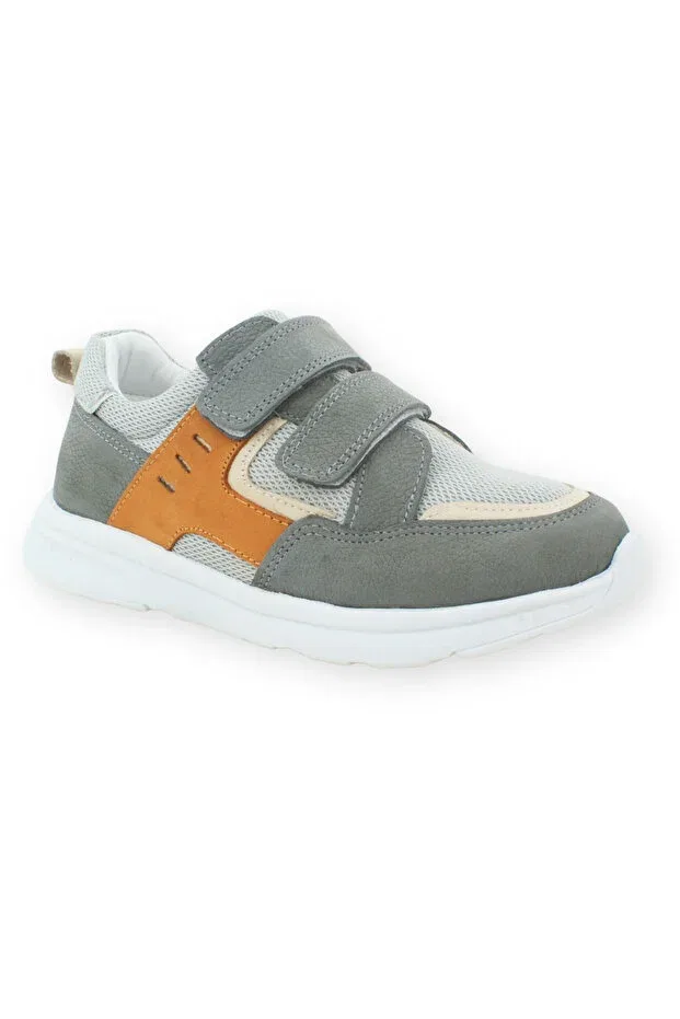 Детские кроссовки для мальчиков на низком каблуке Nubebe, Gray — фото 2