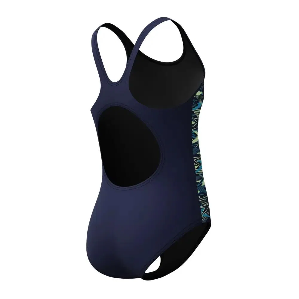 Детский купальник для девочек Placem Muscleb Speedo, Kosmosblau Grun — фото 4