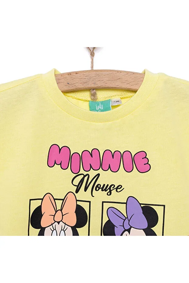 Детская футболка для девочек с принтом Minnie Mouse Disney, Sarı — фото 3