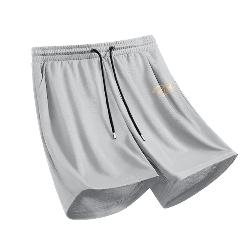 Детские шорты быстросохнущие с сетчатым материалом MINISO, Black With Gold Sparkling Pants Logo — фото 4