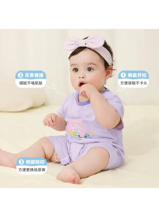 Боди-комбинезон летний Peppa Pig, фиолетовый — фото 4