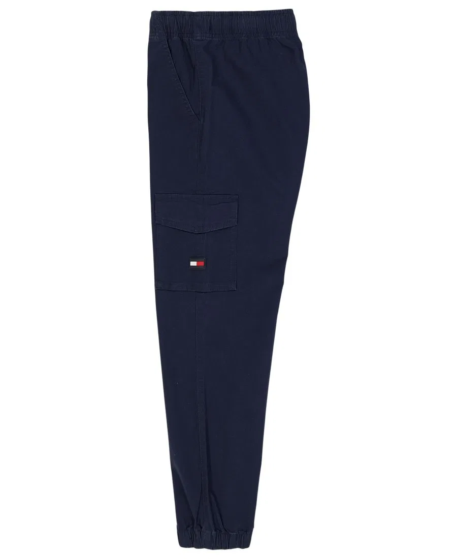 Штаны карго из саржи на резинке Logo Cargo Jogger Tommy Hilfiger, Navy Blazer — фото 3