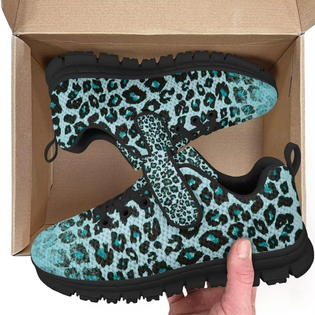 Детские кроссовки с липучкой и одним ремешком GETELINSENG, Blue Leopard — фото 2