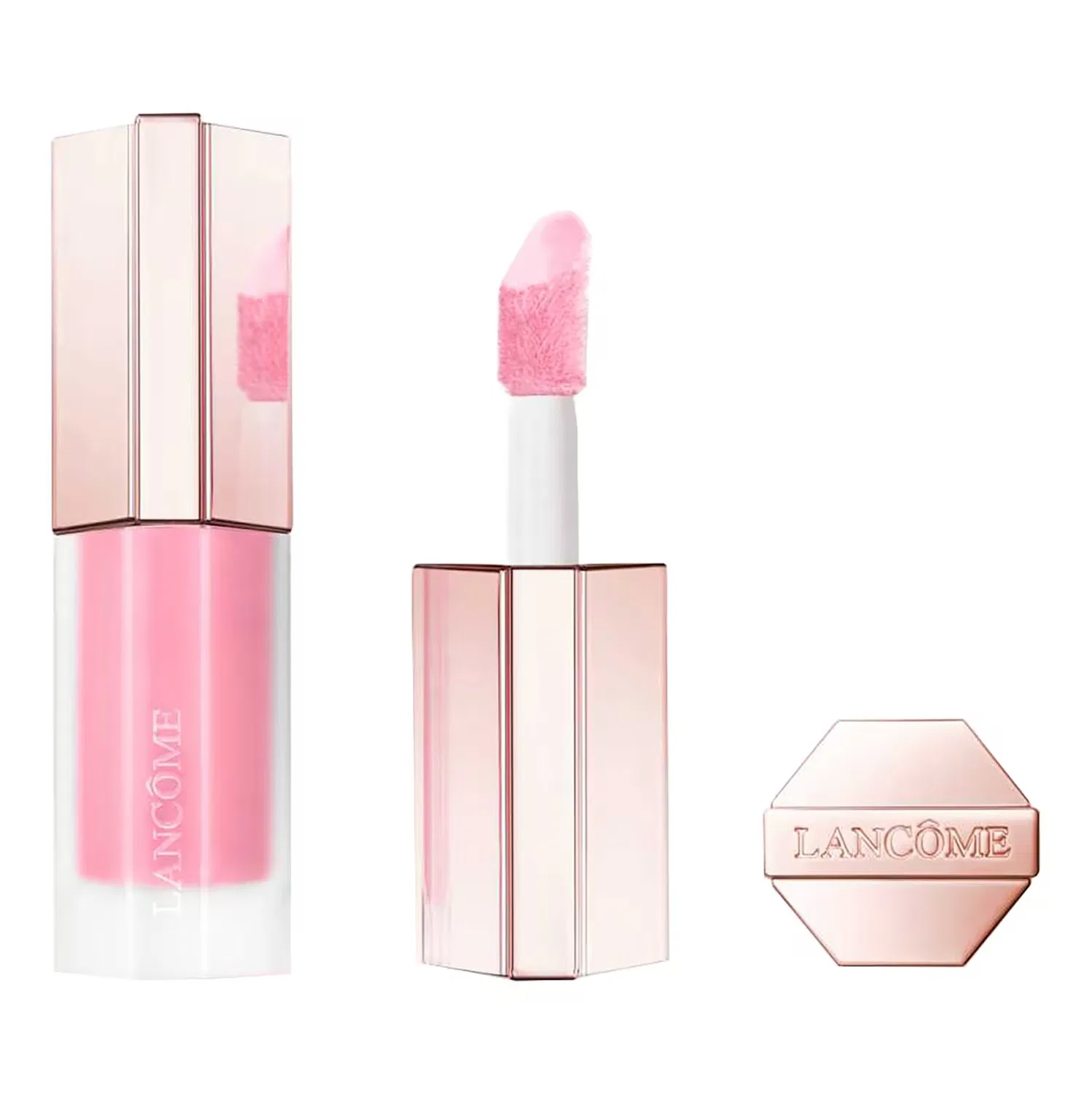 Жидкие румяна для лица 9 мл с кисточкой LANCÔME, 60 Knock On Rosewood — фото 3