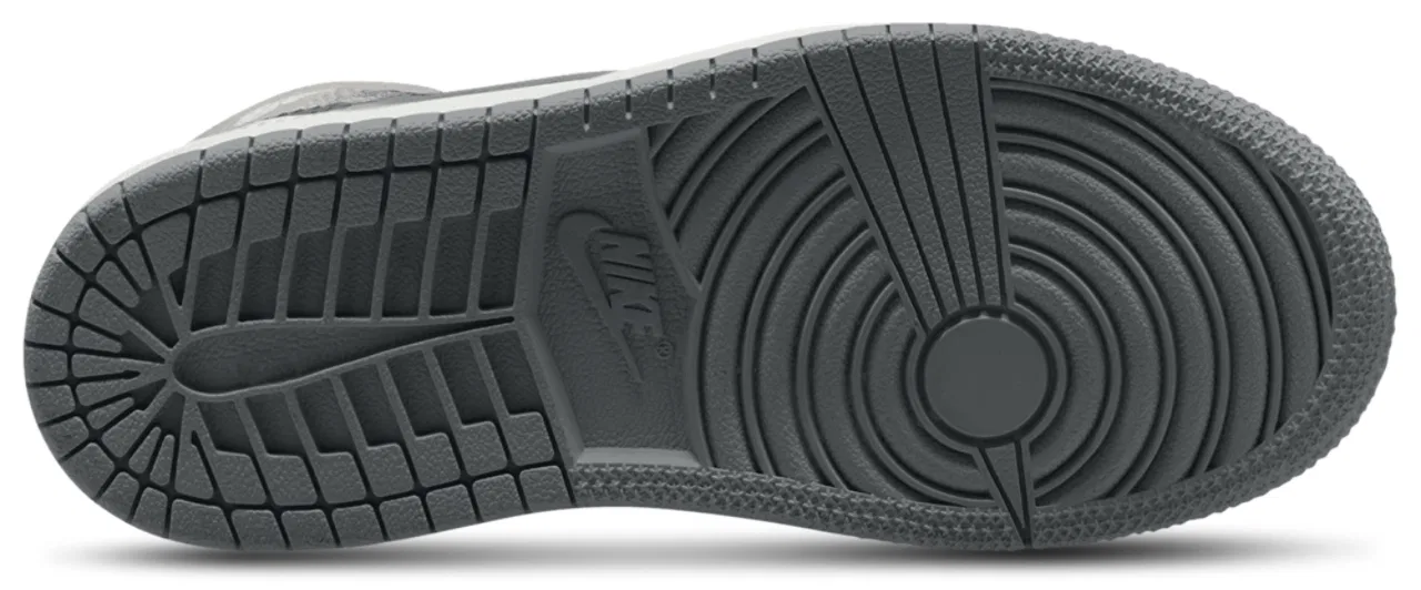 Детские кроссовки Jordan AJ 1 Mid, цвет Enigma Stone/Summit White/Olive Grey — фото 4