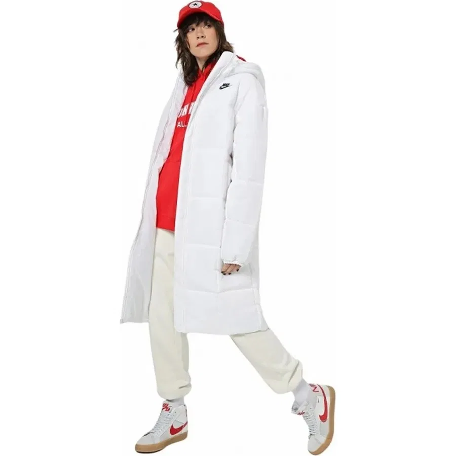 Женский пуховик-парка с капюшоном Nike NSW TF Thrmr Clsc Parka, M, Белый