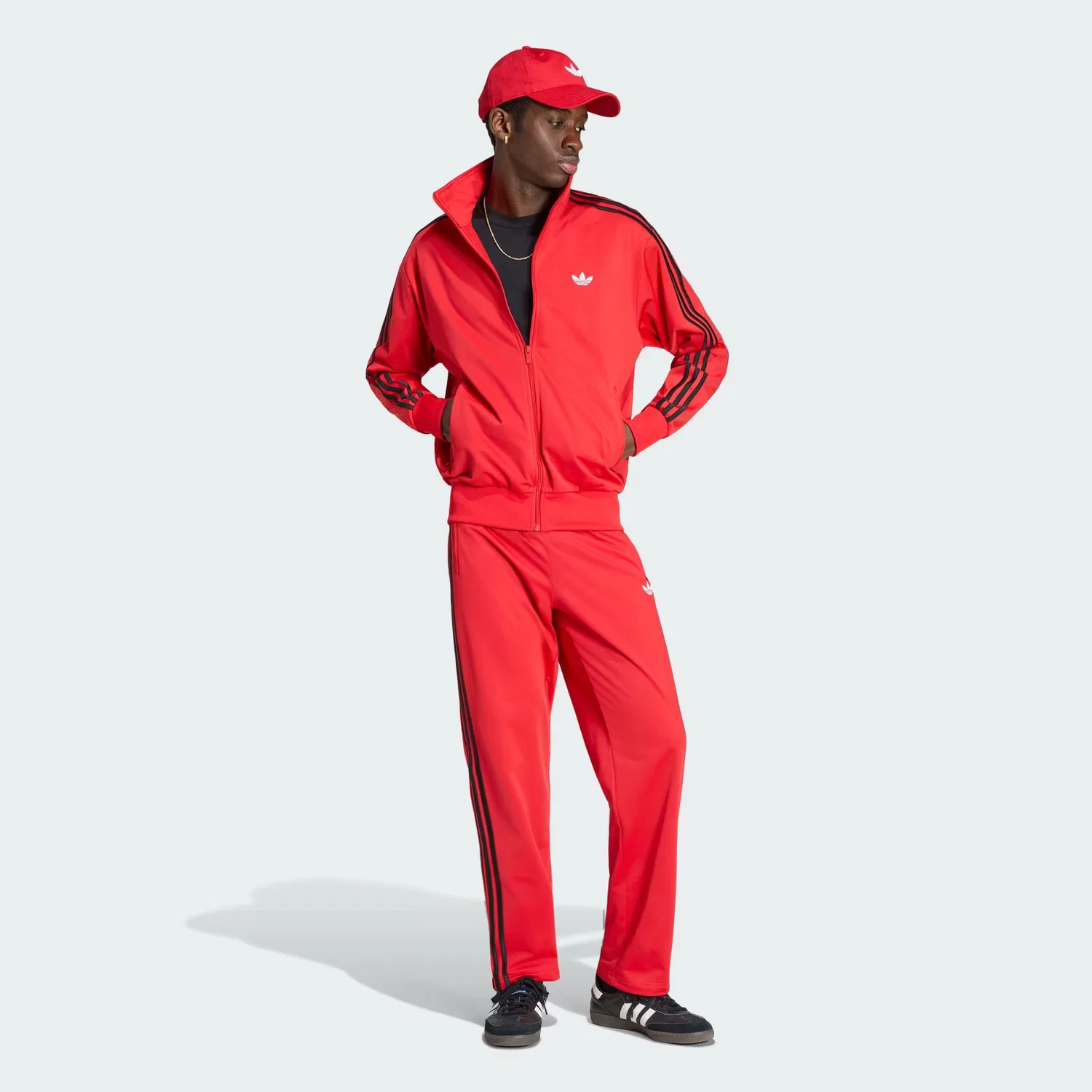 Мужская спортивная куртка свободного кроя Firebird Adidas Originals, ярко-красный — фото 3