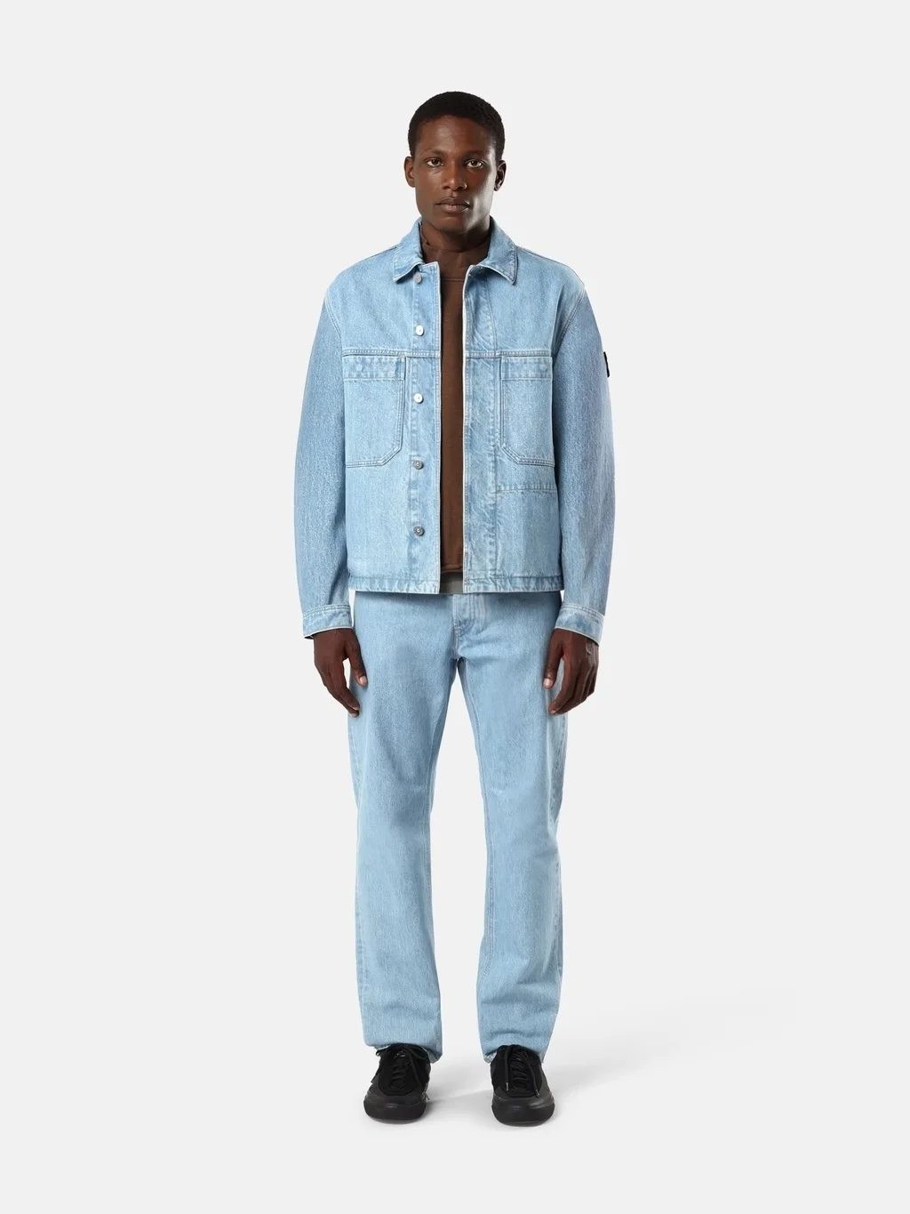 Мужская куртка Stone Island With Multiple Pockets, светло-голубой — фото 4