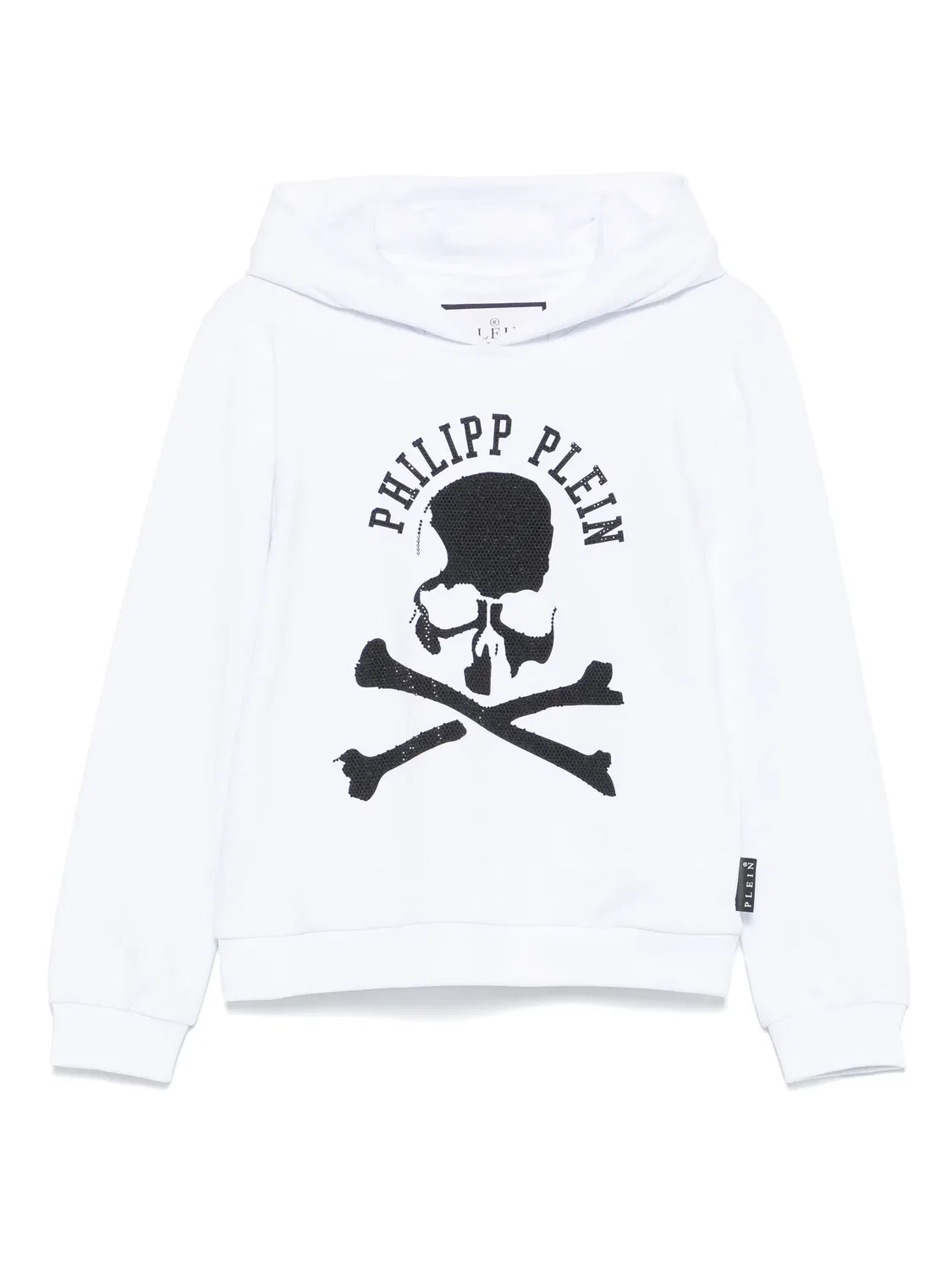 Худи с принтом черепа Philipp Plein, белый