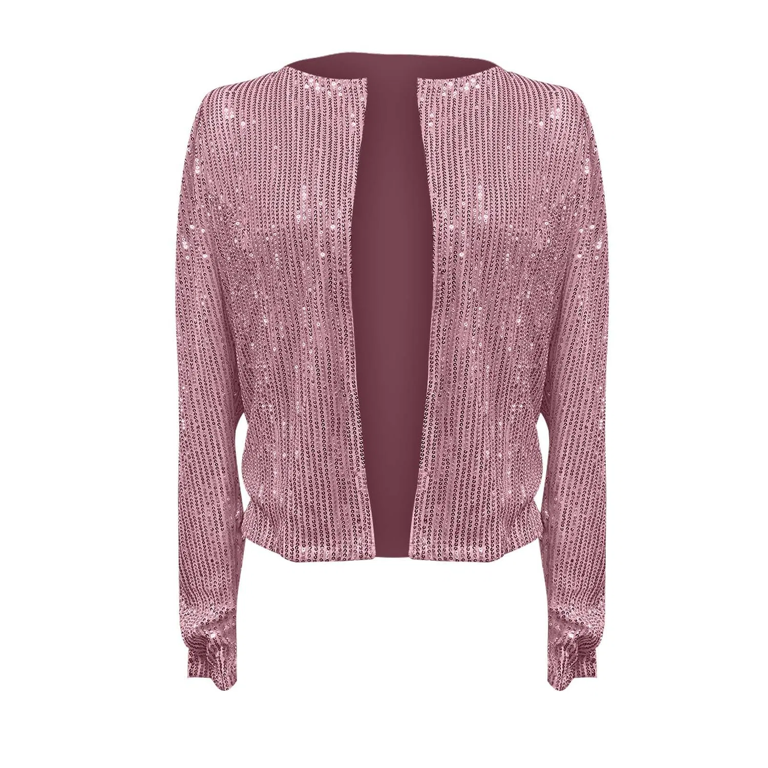 Женская куртка с пайетками, casual, Colore: Rosa
