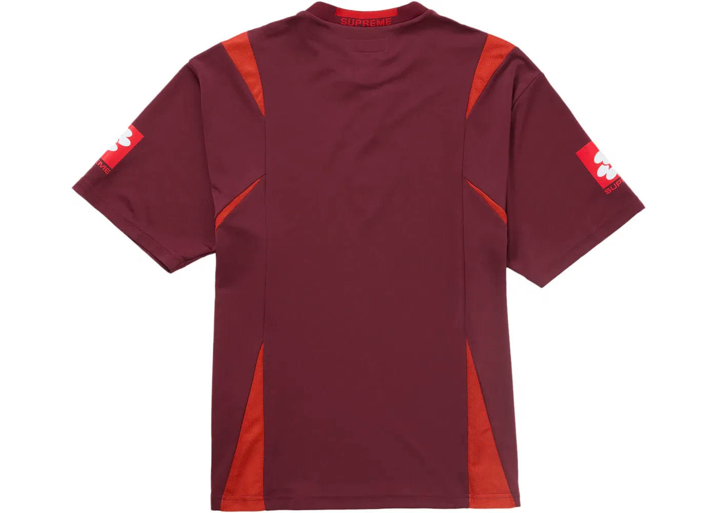 Мужская футбольная футболка с принтом Jersey Supreme, Maroon — фото 2