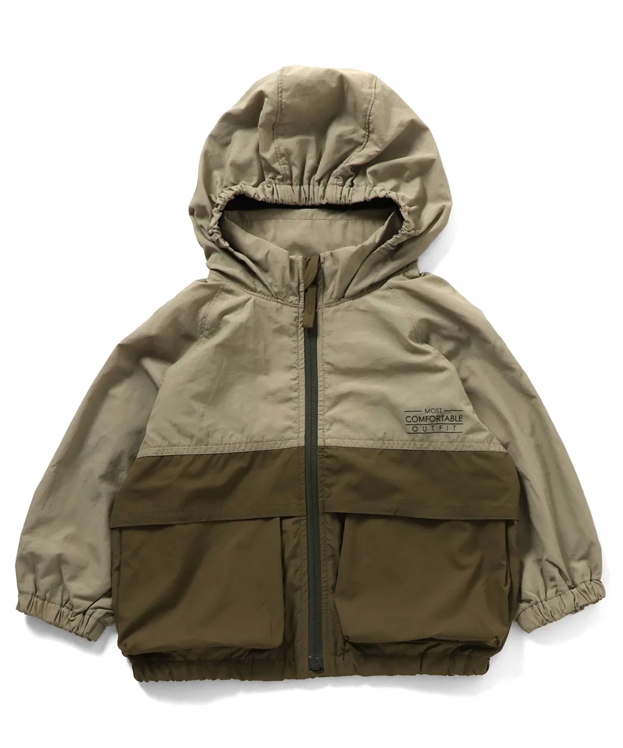 Детская куртка из нейлона с капюшоном Active Light Jacket F.O.KIDS, Beige
