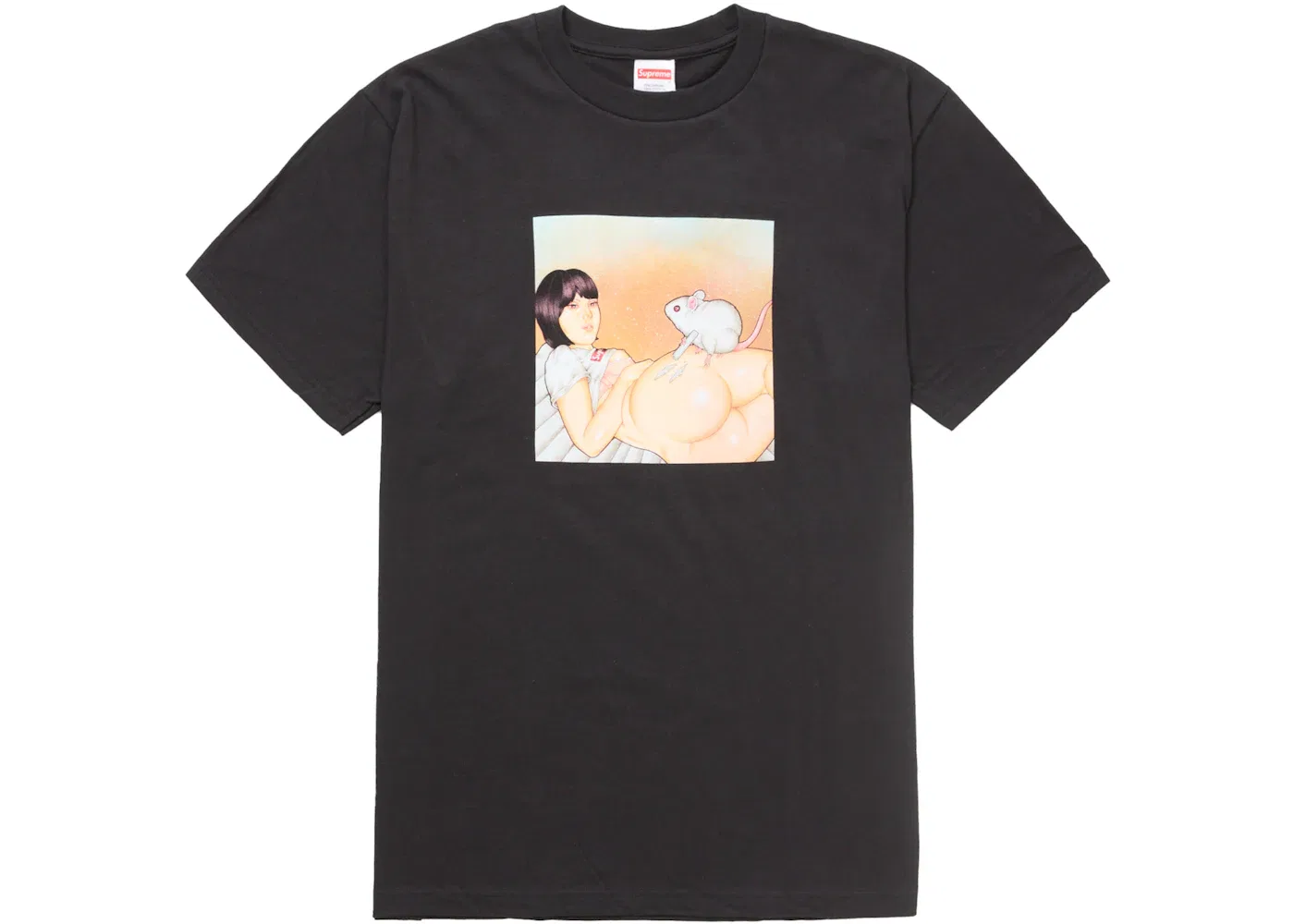 Мужская футболка с принтом Tee (SS25) Supreme, Black