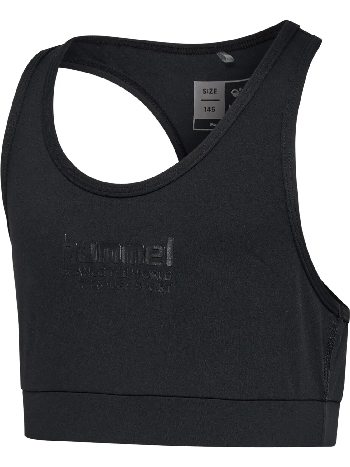 Детский топ для девочек с принтом Hmlpure Hummel, Schwarz