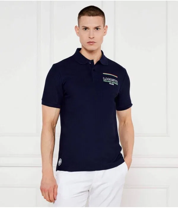Мужское поло Lacoste X Roland Garros Regular Fit, Blu Marino