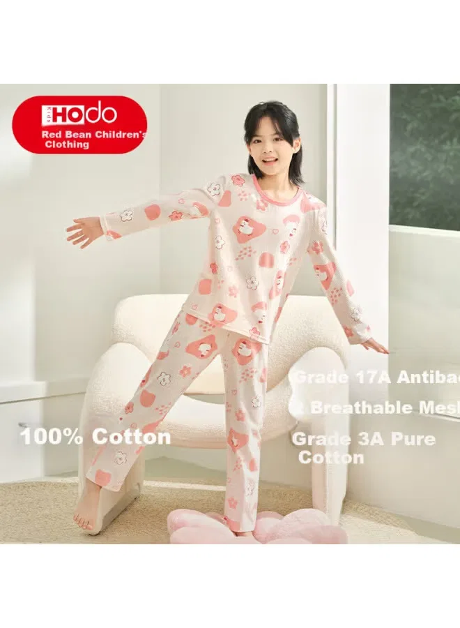 Комплект домашней одежды с длинным рукавом Hodo Red Bean, розовый