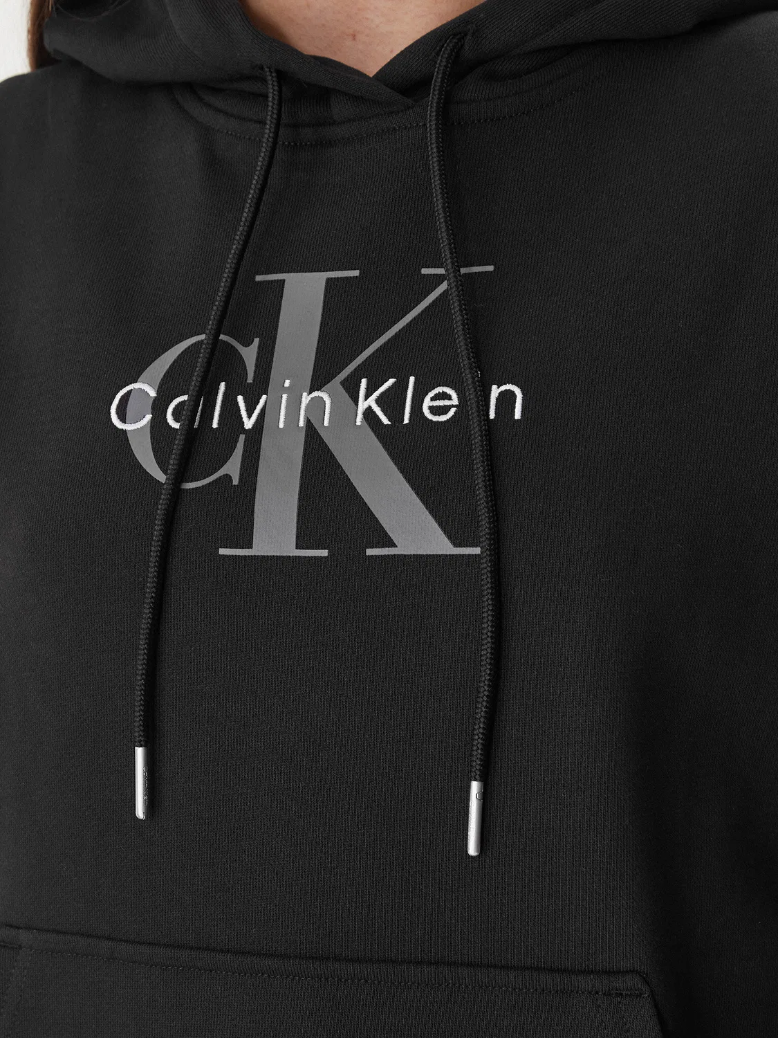 Женская толстовка стандартного кроя Calvin Klein, черный — фото 4