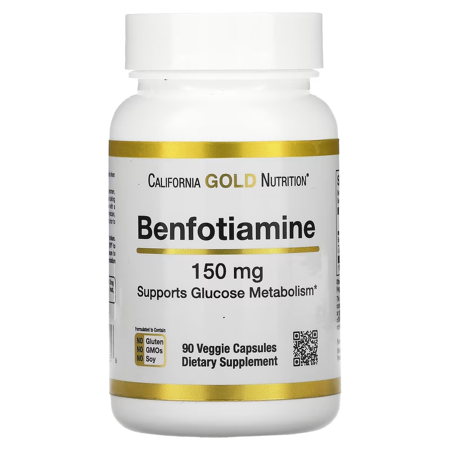 

California Gold Nutrition бенфотиамин 150 мг, 90 растительных капсул