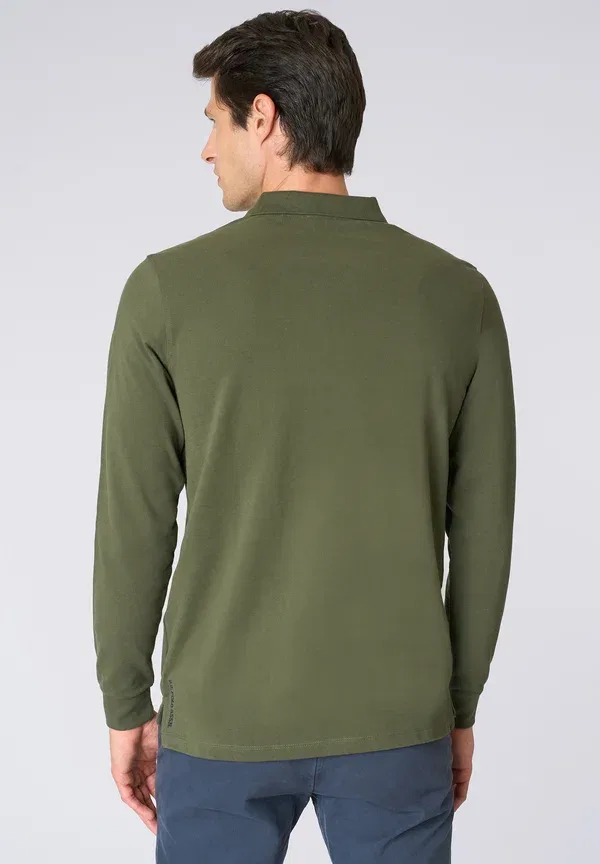 Футболка поло хлопок Long sleeved top U.S. Polo Assn., Green, зеленый — фото 3