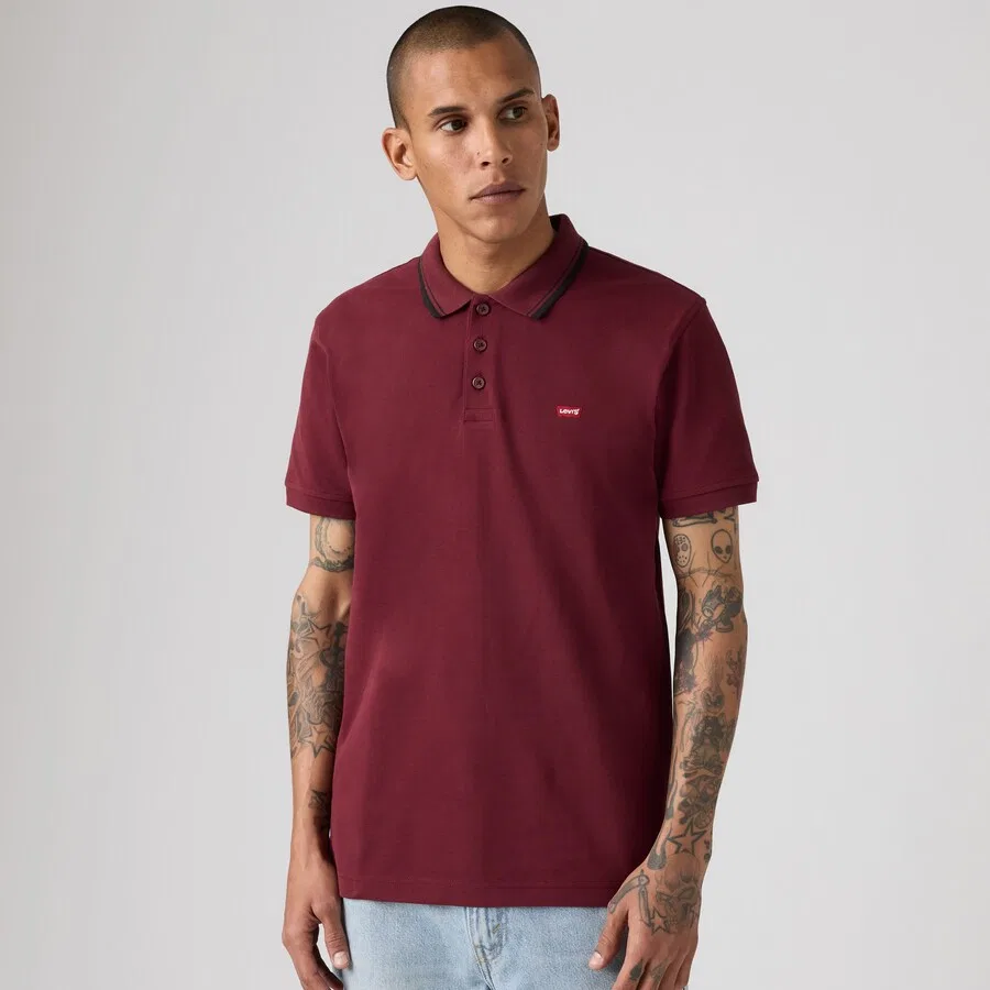 Футболка LEVI'S Original Polo темно-красного цвета — фото 2