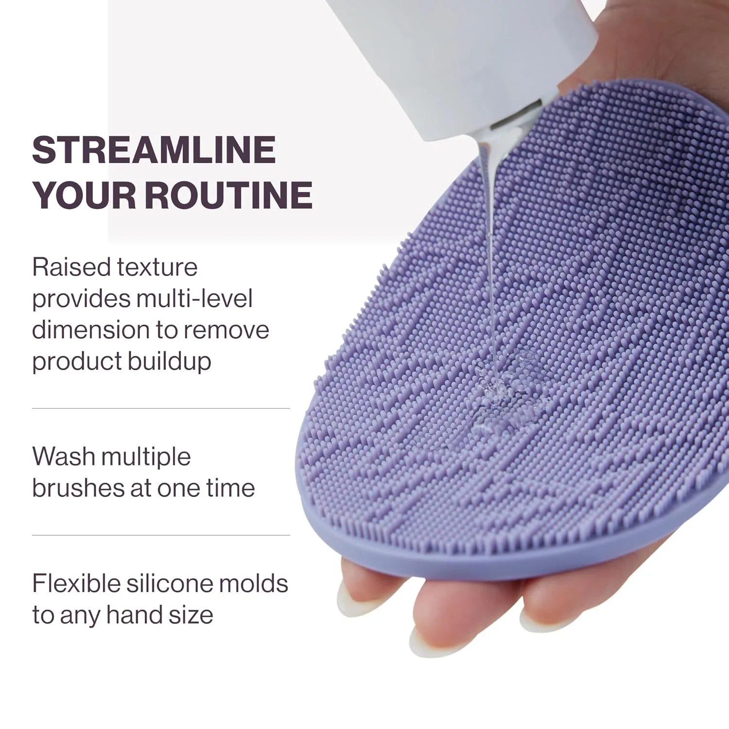 Набор Anisa Beauty Oval Brush Cleaning Pad and Drying Towel - силиконовая подушечка для глубокой очистки и мягкое полотенце для эффективной очистки кистей и быстрого высыхания. — фото 2