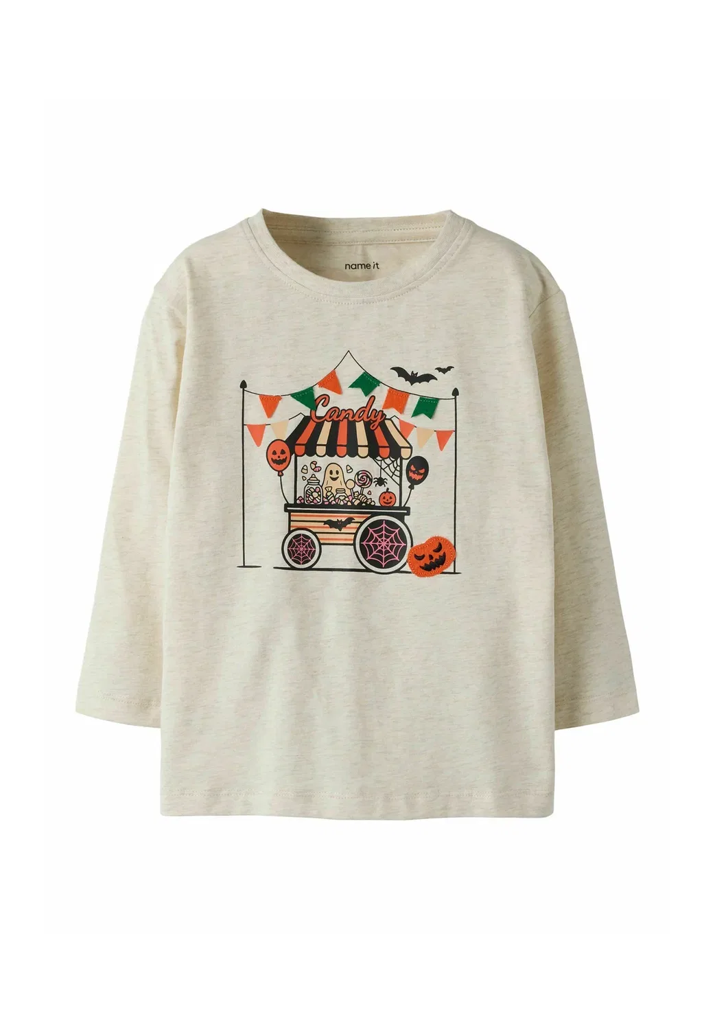Унисекс - футболка с длинными рукавами Name It, Peyote Melange1