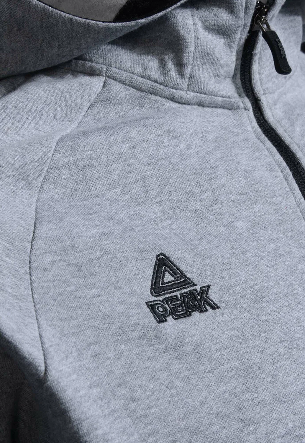 Детское худи с длинным рукавом PEAK Zip Hoodie classic, Peak, Grau — фото 4