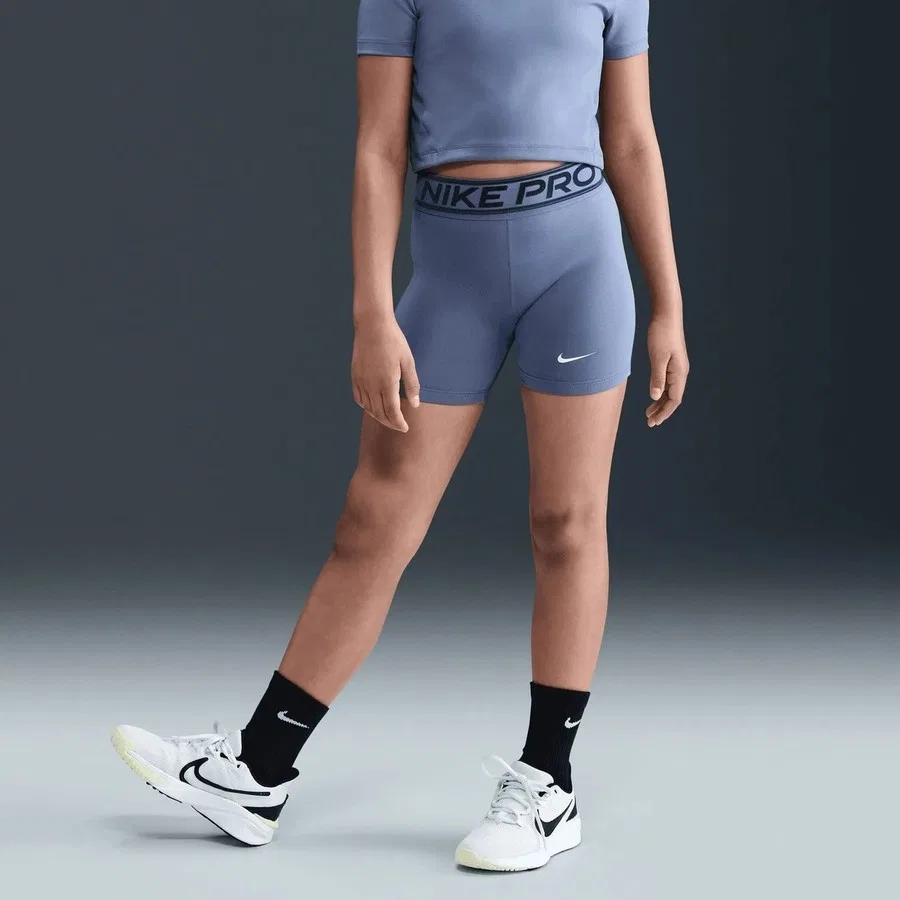 Спортивные шорты-тайтсы с принтом Nike Pro, Сине-белый