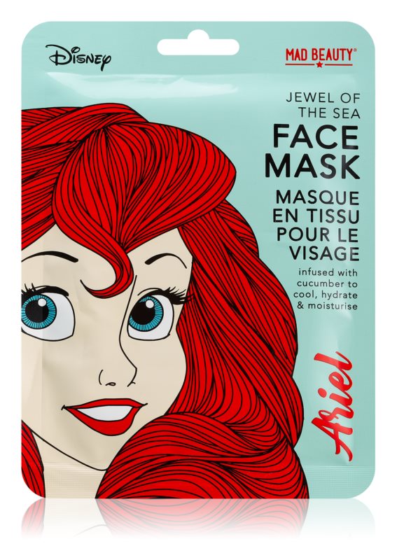 

Увлажняющая тканевая маска с экстрактом огурца Mad Beauty Disney Princess Ariel